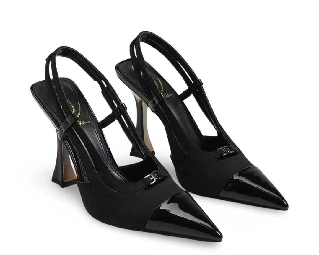 Sandales à Talons Sam Edelman Eve – Noires – Suédé – Bride Cheville – Taille US 5.5
