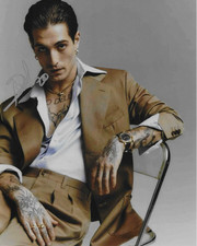 * DAMIANO DAVID * signed 8x10 photo * MANESKIN * FUNNY LITTLE FEARS * COA *