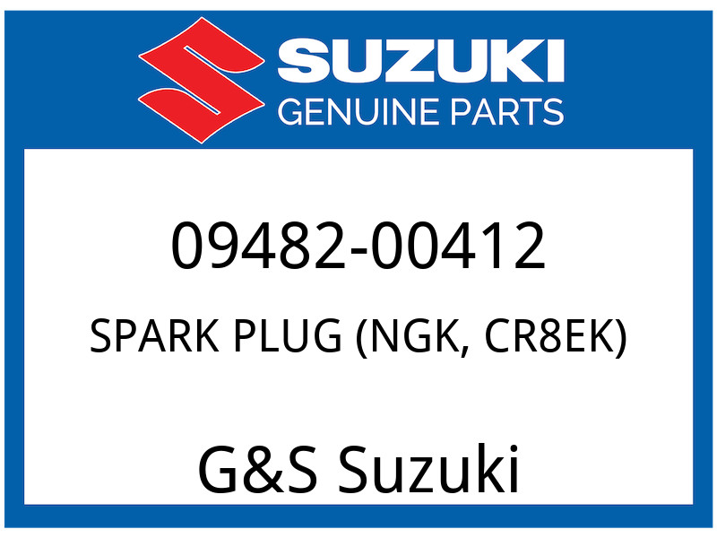Suzuki OEM Part 09482-00412 SPARK PLUG CR8EK