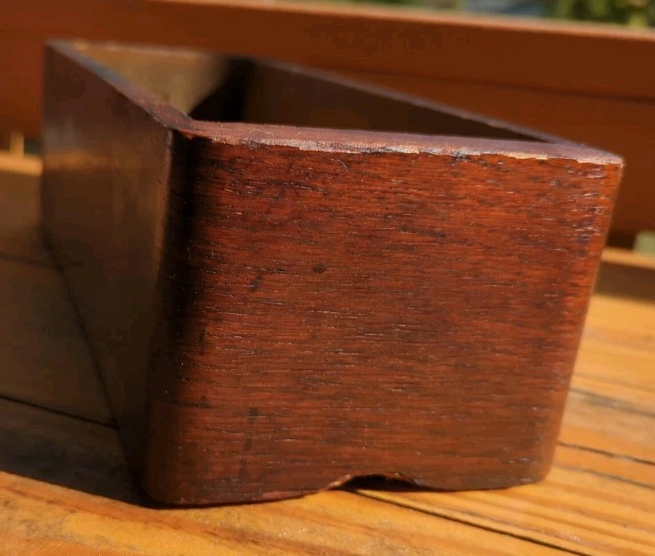 Antique Carved Sewing Machine Drawer Marked Standard S.M. Co With Original Lock - Image 3 of 4