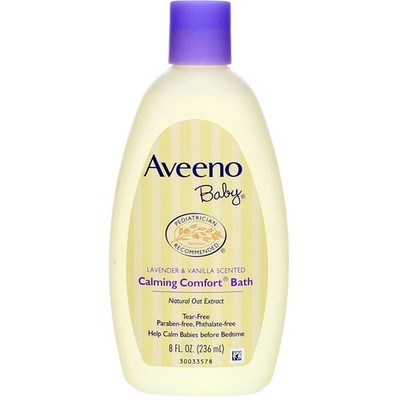 5 Pack Aveeno Baby Calming Comfort Bath, Lavender & Vanilla, 8 fl oz