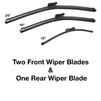Skoda Octavia Estate 2012 - 2019 Front and Rear Windscreen Wiper Blades