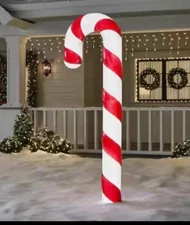 Home Accents Giant Candy Cane 7 Ft LED Blowmold Home Depot NIB