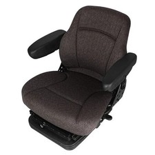 Seat Assembly - Air Suspension Fabric Gray Fits New Holland Fits Case