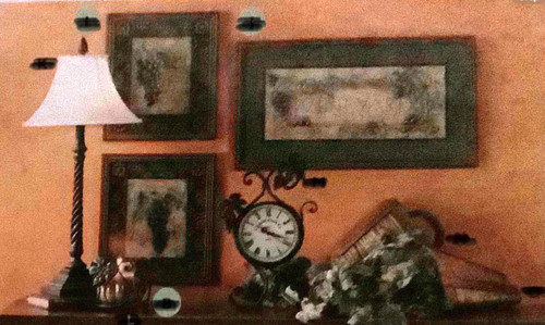 HOMCO HOME INTERIORS PICTURES WOOD FRAMES WITH GOLD STRIPES RETIRED! Qty 3 RARE!