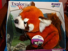 large Discovery Channel Furry RED PANDA Plush Explore Your World Wild Life MIB