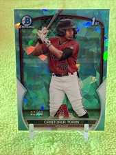 /99 Cristofer Torin 2023 Bowman Chrome #BCP-205 1st AQUA SAPPHIRE REFRACTOR
