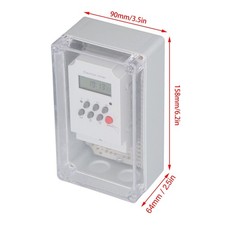 Swimming Pool Pump Timer Waterproof Digital Timer Box Programmable Time Cont☜