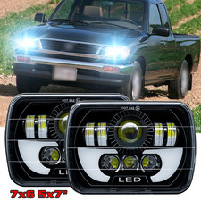 2PCS 5x7" 7x6" LED Headlights Hi Lo DRL Fit Toyota Pickup 82-95 Tacoma 1995-1997