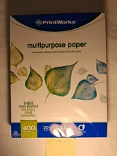PrintWorks 100% Recycled Printer Paper 8.5" x 11" White -20 lb Copy Multipurpose