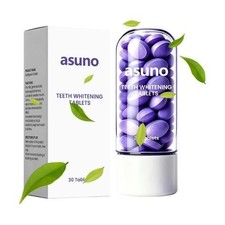 Asuno Teeth Whitening Tablets Purple Toothpaste Tablet Fresh Breath tain Removal