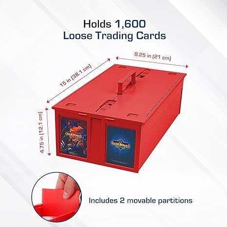 BCW Collectible Card Bin - 1600 ct. - Red - Picture 3 of 3
