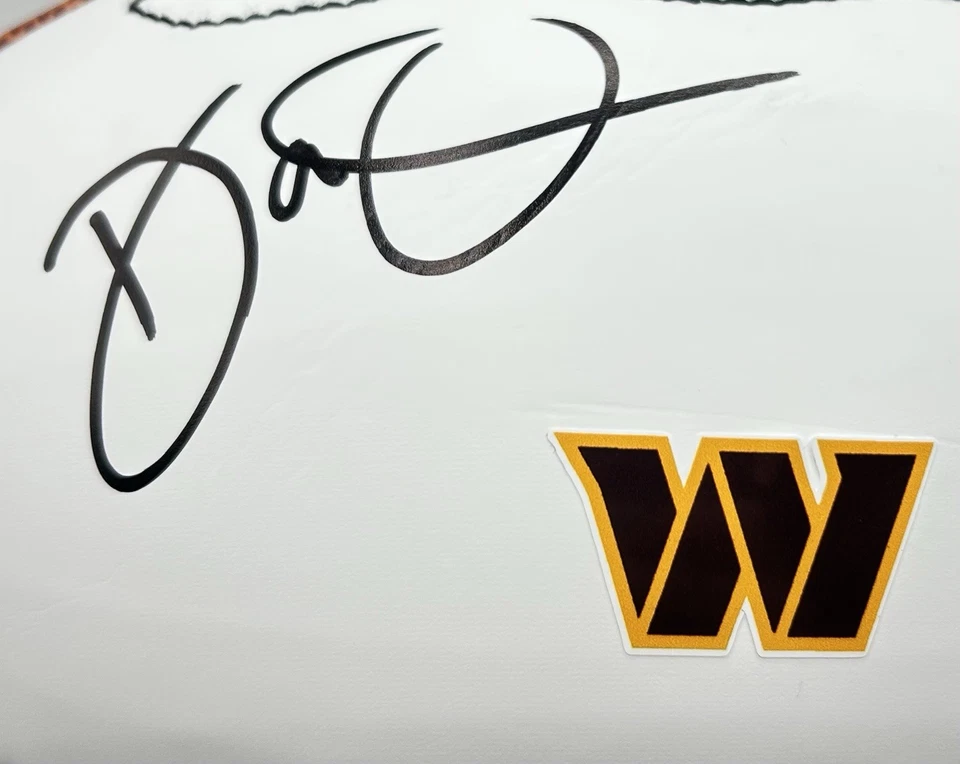 Dan Quinn Signed Washington Commanders White Panel Autographed Football PSA/DNA - Image 2 of 3
