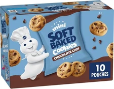 10 oz, 10 Ct, Snack Bags, Chocolate Chip, Mini Soft Baked Cookies