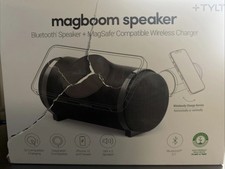 TYLT MagBoom Speaker   Bluetooth Speaker  MagSafe Wireless Charger Black 
