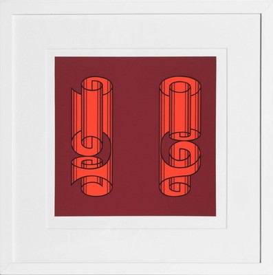 Josef Albers, Rolled Wrongly - P1, F18, I2, Screenprint on Mohawk Superfine Bris