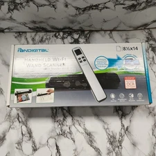 Pandigital Handheld Wi-Fi Wand Scanner with Feeder Dock – 8.5x14 Portable OCR Do
