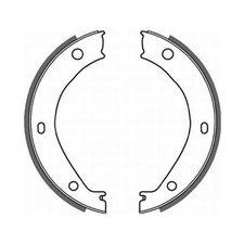 Bremsbackensatz hinten für BMW 3-er E36 5-er E28 E34 6-er E24 7-er E23 | 241924