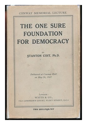 Coit, Stanton (1857 The One Sicher Foundation für Democracy: Versandt Auf Conwa