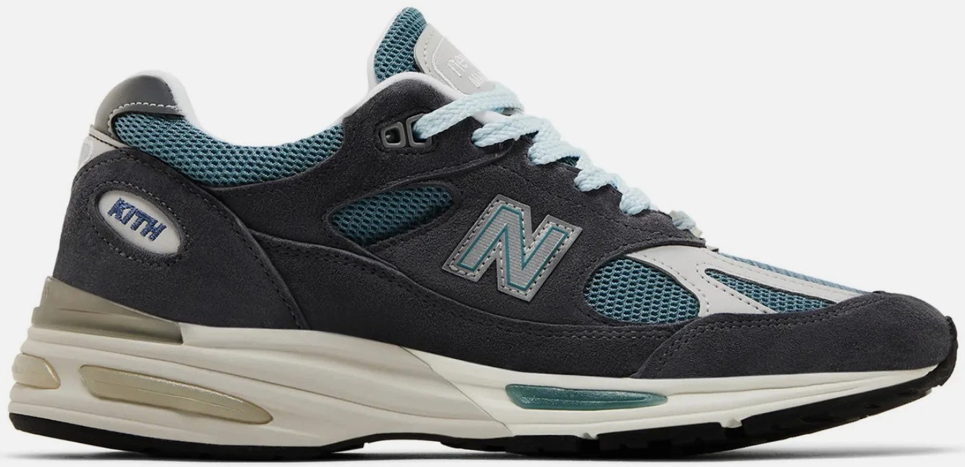 New Balance Kith x 992 Made in USA Kithmas Collection - Light Reef