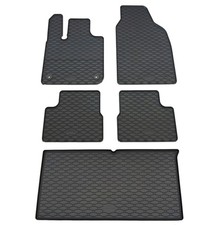 Gummi Fußmatten Kofferraumwanne für Fiat 500e 2021- im Set Gummimatten Auslage