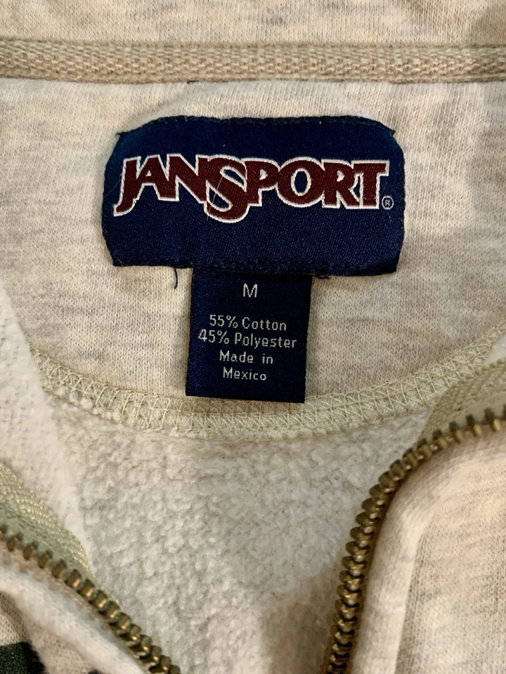 Ohio University Bobcats Jansport Cuarto Cremallera Sudadera Unisex Mediana Gris Acogedora Foto 4 de 4