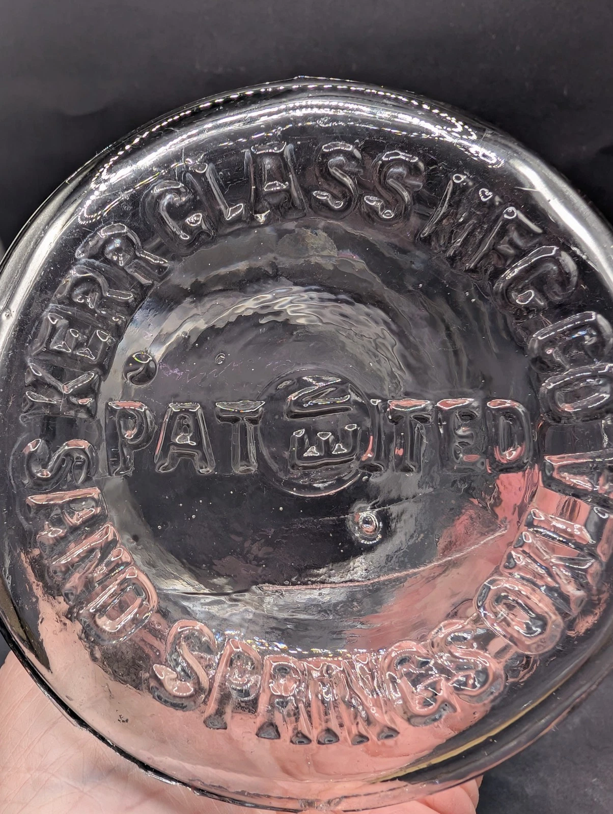 *RARE TYPE ERROR* Antique Kerr Economy Quart Jar Sand Springs 1915