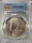 1892-O Morgan Silver Dollar - PCGS MS 62 - Gold Shield