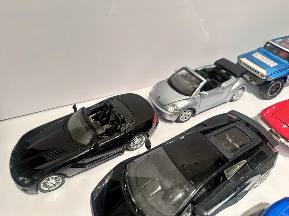 Lote De 10 Coches Escala 1:24 Honda Audi Mustang Viper Lambo VW BMW Corvette Maisto Foto 3 de 4