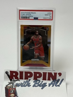 2019 Panini Prizm COBY WHITE /49 RC Orange #253 Rookie PSA 10