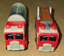 Thomas Wooden Railway Fire Truck Trains Hook  Ladder  Water Tanker