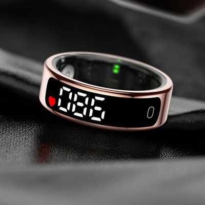 Fitness -Tracker Smart Ring Schlafverfolgung Gold Step Counter Multi Sport -Modi