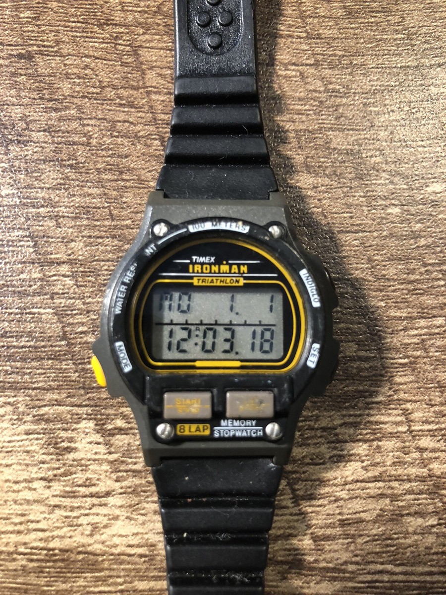 Vintage Timex Ironman Triathlon Woman's Digital Watch 8 Lap Vintage Timex Ironman Triathlon Woman's Digital Watch 8 Lap