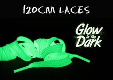 GLOW IN THE DARK Shoe/Boot Laces 120cm Long Green AU SELLER FREE SHIPPING   