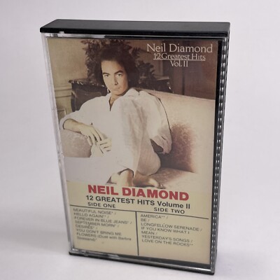 Neil Diamond, 12 Greatest Hits Vol II (Audio Cassette Tape, 1982) Canada Import