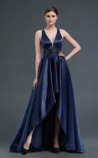 Gino Cerruti 935C Dress Navy Prom Dress UK Size XS - RP £225 Prom Dress