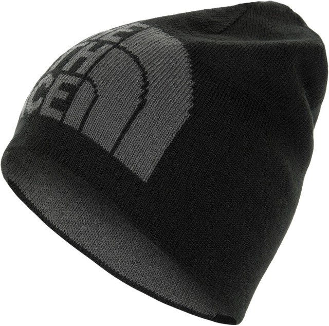 The North Face Highline Reversible Beanie Sports Warm Men's Women's Black Gray eBay
