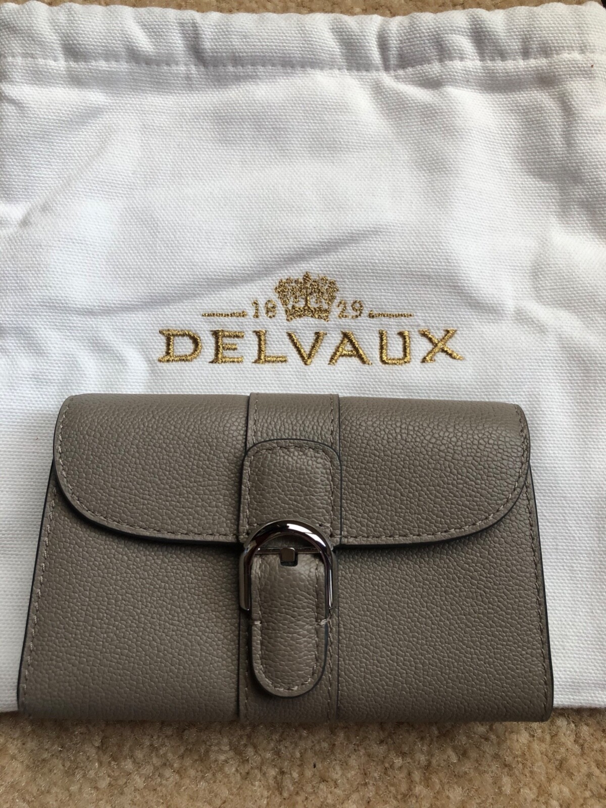 DELVAUX BRILLANT CARD CASE WALLET RODEO CALF 