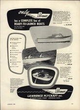 1955 PAPER AD Ply-Craft GlassClad 20 16 Ready-to-Launch Boat 17" TV Antenna