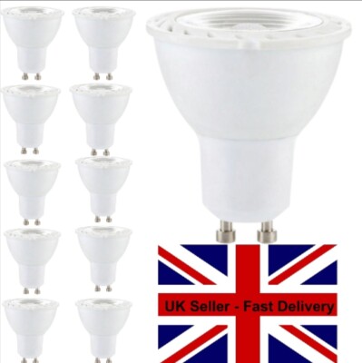 10x GU10 LED Glühbirne mit 3 Stufen Dimmpaket 5W = 40W naturweiß 4000k