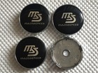 4x MazdaSpeed Mazda Alloy Wheel Hub Centre Cap Set Center Cap 60mm Black Silver