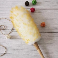Wool Duster for Cleaning Furniture Duster with Wood Handle Dust Sweeping Tool