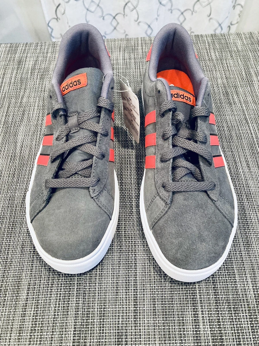 Youth Grey/Neon Orange Adidas Neo footbed size 7 Tennis shoes Sneakers | eBay