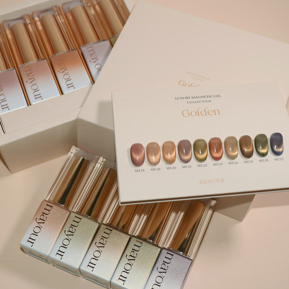 Mayour Golden Magnet Gel Nail Polish 10ml 10 Color K-Beauty Mayour Golden Magnet Gel Nail Polish 10ml 10 Color K-Beauty