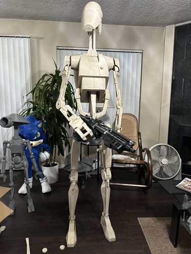 Life Size Star Wars Battle Droid With backpack and Bolt Kit 3D Printed 6’ Tall
