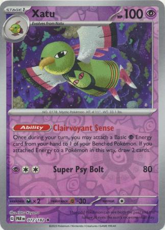 Xatu 72/182 Reverse Holo | Paradox Rift | Pokemon Card | eBay