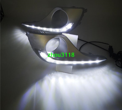 2X Luces LED blancas de circulación diurna DRL lámpara antiniebla para Toyota Highlander 2011-2013 - Imagen 3 de 8