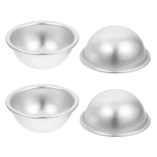 4 PCS Half-round Cake Mold Aluminum Bath Molds Hemisphere Pans - Picture 12 of 12
