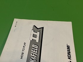 Track & Field II 2 NES Manual Konami Instruction Booklet