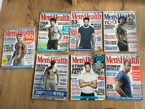 7 x MEN'S HEALTH Magazines 2010, 2012, 2013, 2014